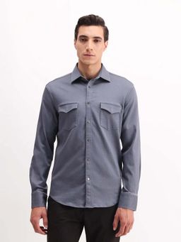 Rare Rabbit - Blue Men's Casual Shirt