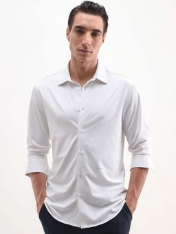 Rare Rabbit - White Men's Casual Shirt