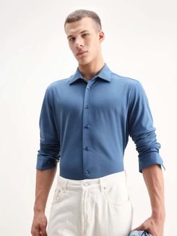 Rare Rabbit - Blue Men's Casual Shirt