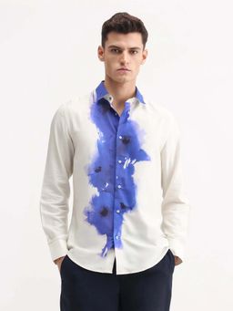 Rare Rabbit - Off White Men's Casual Shirt