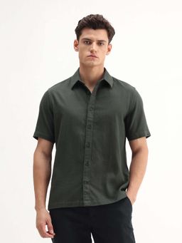 Rare Rabbit - Olive Men's Casual Shirt