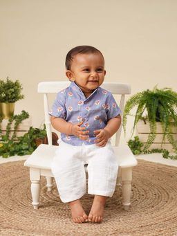 Greendigo - Cotton Printed Baby Boy Shirt