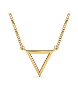 KuberBox - 18K Triangle Double Loop Pendant