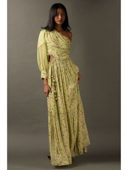 "Two Sisters" by Gyans - One Shoulder Floor Length Dress