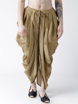 DEYANN - Men'S Dupion Silk Solid Color Dhoti Pant