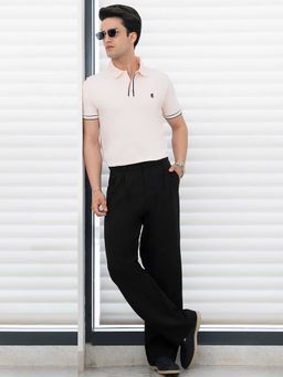 Red Tape - Pink Solid Polyester Regular Fit Polo T-Shirt