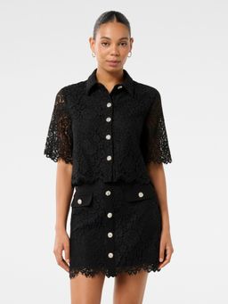 Forever New - Ilah Lace Crop Shirt
