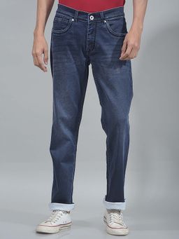 CRIMSOUNE CLUB - Men Blue Skinny Jeans
