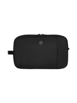 Victorinox - Travel Essentials Toiletry Pouch with Easy-Clean Compartment- Black (Small)