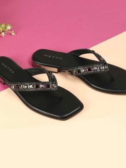 Metro - Women Black Flats