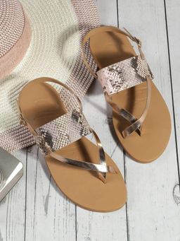 Mochi - Women Gold Flats