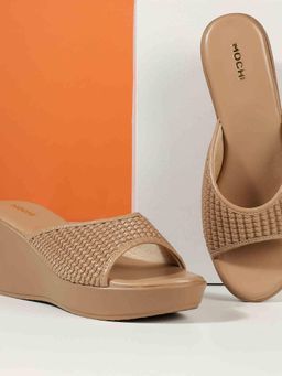 Mochi - Women Brown Wedges Heels
