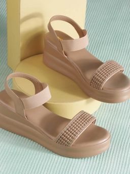 Mochi - Women Brown Wedges Heels