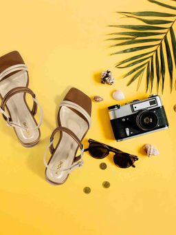 Mochi - Women Gold Heeled Sandals