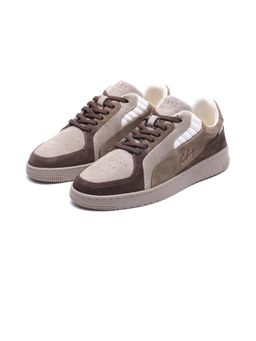 Rare Rabbit - Men Brown Suede Leather Sneakers