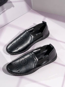 Inc.5 - Womens Black Casual Solid Round Toe Loafers