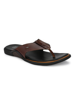 EGOSS - Genuine Leather Brown Casual Sandals for Men