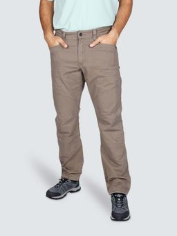 Wrangler - Men Brown Solid Regular Fit Casual Trouser