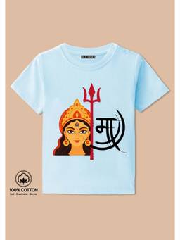 BLUSHES - Maa Graphic Print T-Shirt - aqua blue