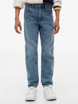 Tommy Hilfiger - Boys Mid-Wash Regular Fit Mid Rise Jeans