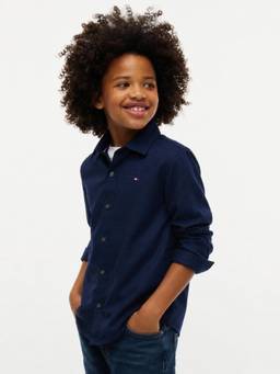 Tommy Hilfiger - Boys Logo Regular Fit Cotton Shirt