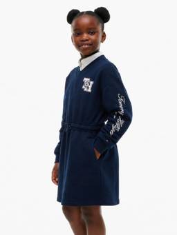 Tommy Hilfiger - Girls Cotton V-Neck Dress