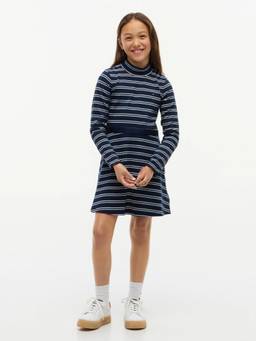 Tommy Hilfiger - Girls Cotton Mock Neck A-Line Dress