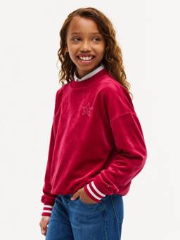 Tommy Hilfiger - Girls Relaxed Fit Polyester Sweatshirt