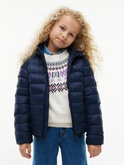 Tommy Hilfiger - Girls Regular Fit Nylon Hooded Neck Puffer Jacket