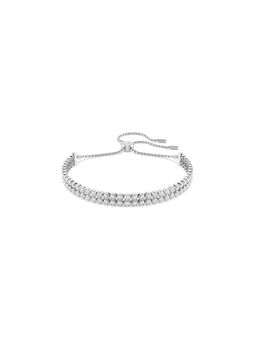 SWAROVSKI - Matrix Tennis Bracelet Round Cut In White Rhodium Plated M