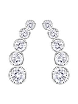 SWAROVSKI - Harley Ear Cuffs Round Cut In White Rhodium Plated