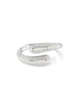 SWAROVSKI - Sublima Cuff Crystal Pearl Round Cut In White Rhodium Plated M