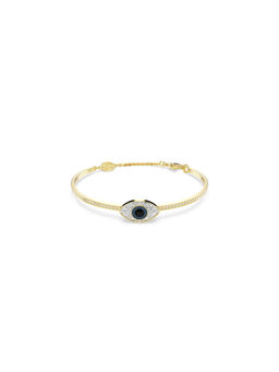 SWAROVSKI - Symbolica Bangle Evil Eye In Blue Gold-Tone Plated M