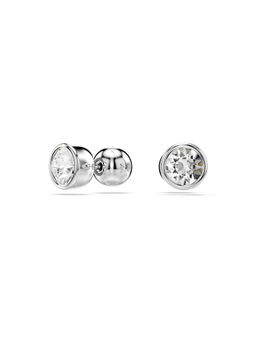 SWAROVSKI - Imber Stud Earrings Round Cut In White Rhodium Plated