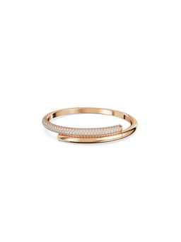 SWAROVSKI - Dextera Bangle Magnetic Closure In White Rose Gold-Tone Plated S