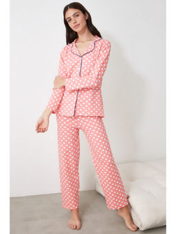 Trendyol - Pink Polka Dot Pyjamas (Set of 2)