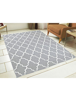 Saral Home - Grey Microfiber Carpet-150x210 cm