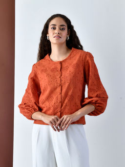 KELIN - Fili Schifli Cotton Top