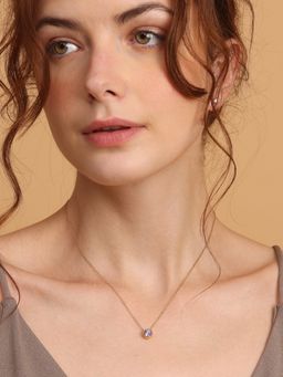 Palmonas - 18K Gold Plated February Birthstone Necklace for Women