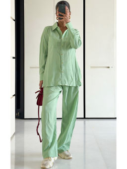 Label Kanupriya - Mint Green Solid Co-Ord (Set of 2)