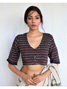 Chidiyaa - Black Cotton Blouse