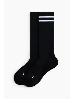 H&M - Boys Black 2-Pack Football Socks With Drymove