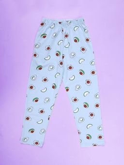 KiddoPanti - Blue Printed Regular Pyjama