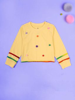 KiddoPanti - Yellow Self Design Regular T-shirt