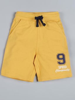 PLUM TREE - Yellow Printed Regular Shorts