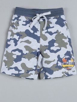 PLUM TREE - Multi-Color Camouflage Regular Shorts