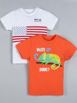 PLUM TREE - Multi-Color Printed Regular T-shirts