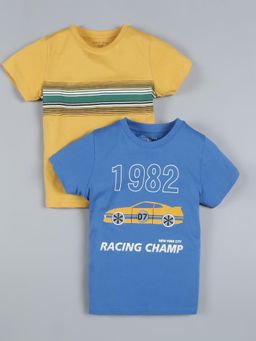 PLUM TREE - Multi-Color Printed Regular T-shirts