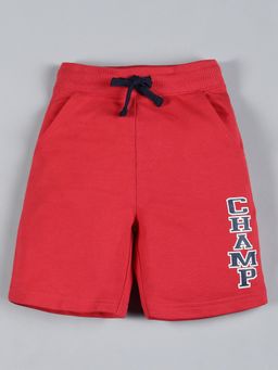 PLUM TREE - Red Solid Regular Shorts
