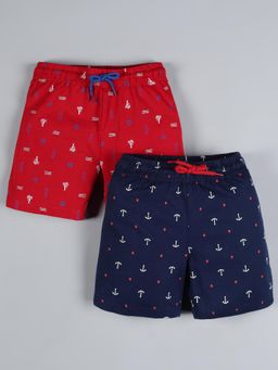 PLUM TREE - Multi-Color Printed Regular Shorts